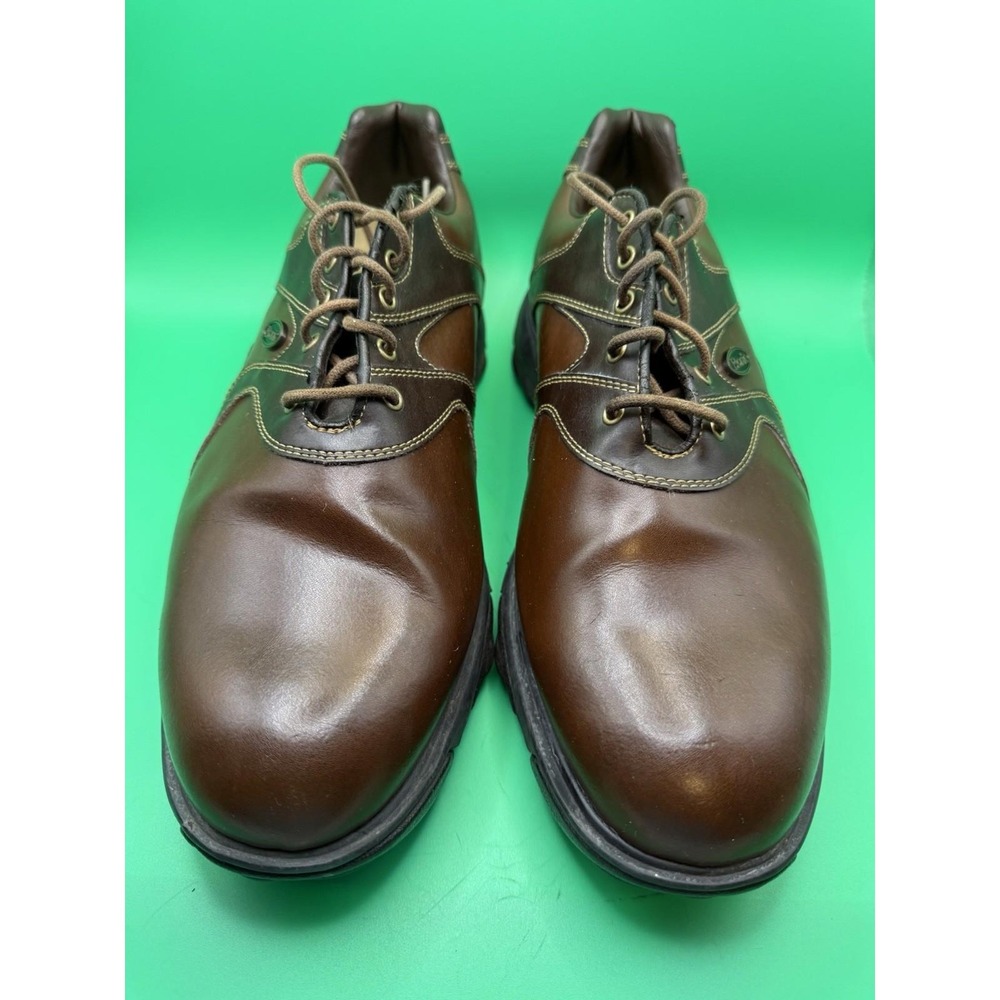 VNTG MENS ETONIC DRY ESSENTIALS  BROWN LACE UP OXFORD GOLF SHOE 9 B‎